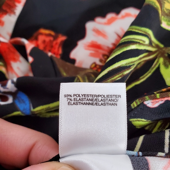 RACHEL Rachel Roy Tropical Floral Wide Leg Pants 14W - Picture 6 of 6